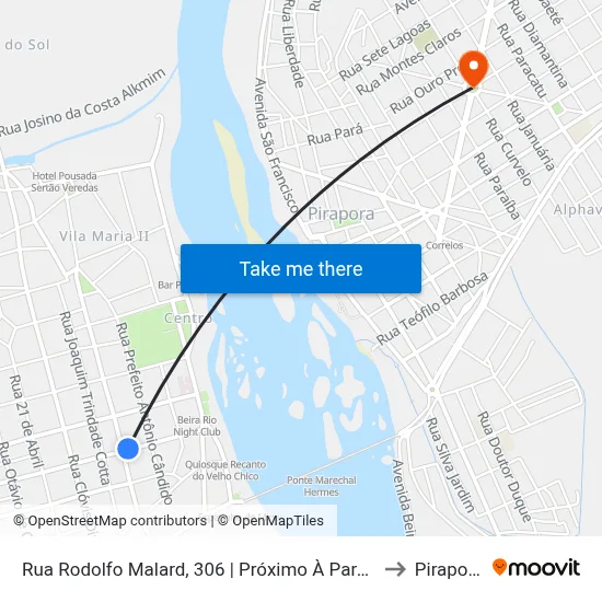 Rua Rodolfo Malard, 306 | Próximo À Parati to Pirapora map