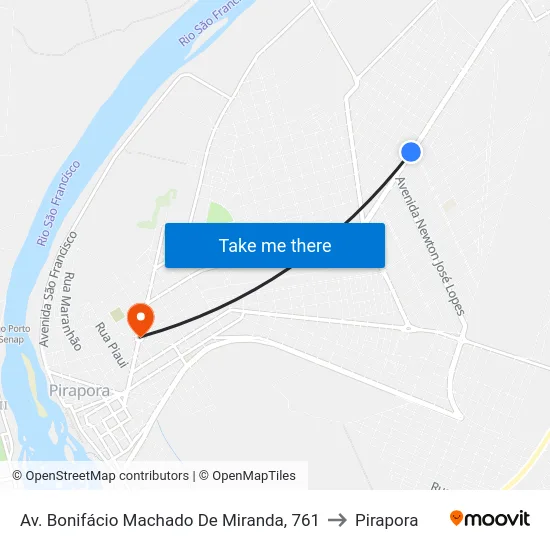 Av. Bonifácio Machado De Miranda, 761 to Pirapora map