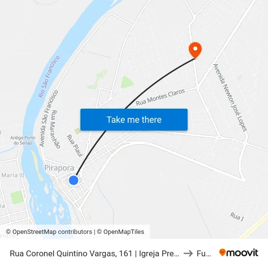 Rua Coronel Quintino Vargas, 161 | Igreja Presbiteriana/Unopar to Funam map