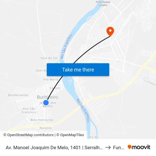 Av. Manoel Joaquim De Melo, 1401 | Serralheria Buritis to Funam map