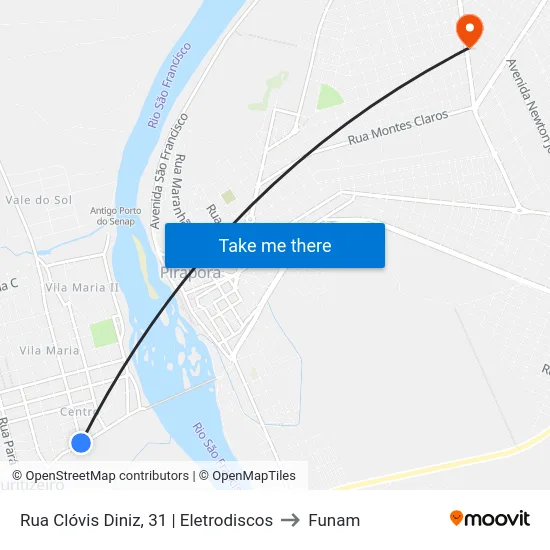 Rua Clóvis Diniz, 31 | Eletrodiscos to Funam map