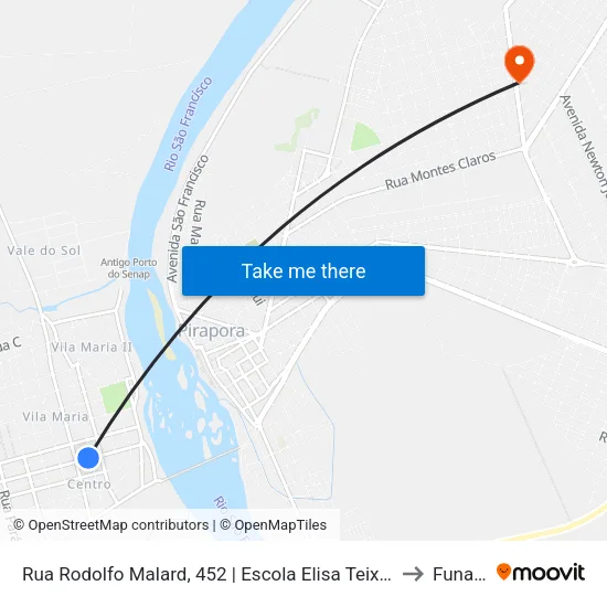 Rua Rodolfo Malard, 452 | Escola Elisa Teixeira to Funam map
