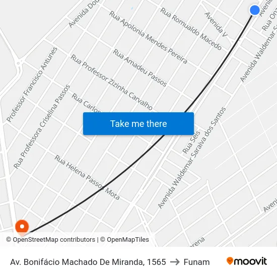 Av. Bonifácio Machado De Miranda, 1565 to Funam map
