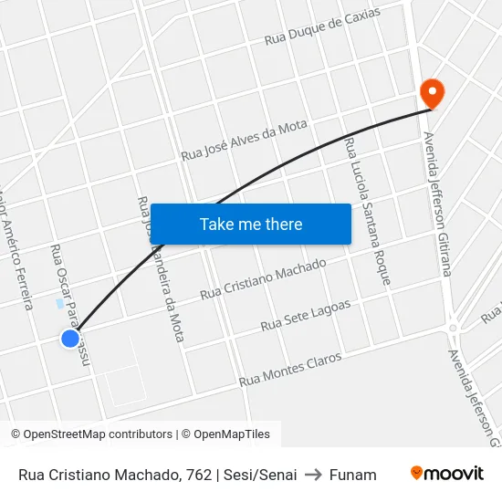 Rua Cristiano Machado, 762 | Sesi/Senai to Funam map