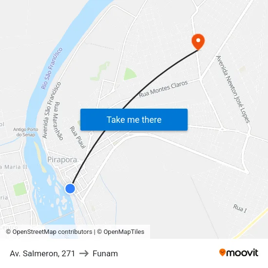 Av. Salmeron, 271 to Funam map