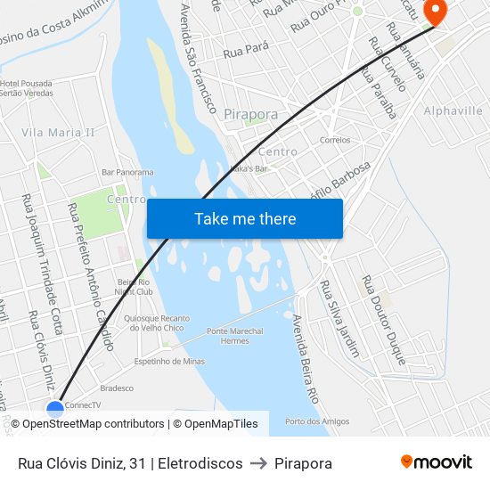 Rua Clóvis Diniz, 31 | Eletrodiscos to Pirapora map