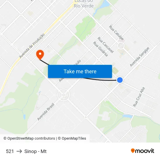 521 to Sinop - Mt map