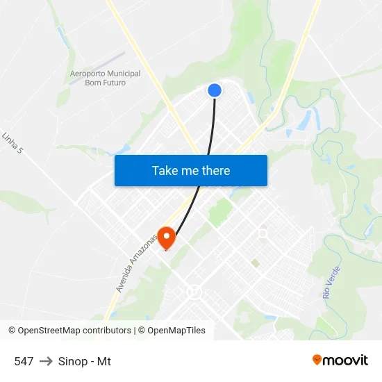 547 to Sinop - Mt map