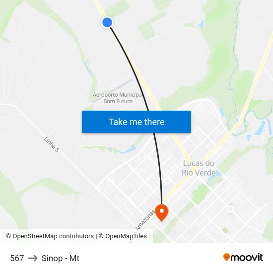 567 to Sinop - Mt map