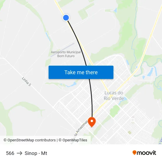 566 to Sinop - Mt map