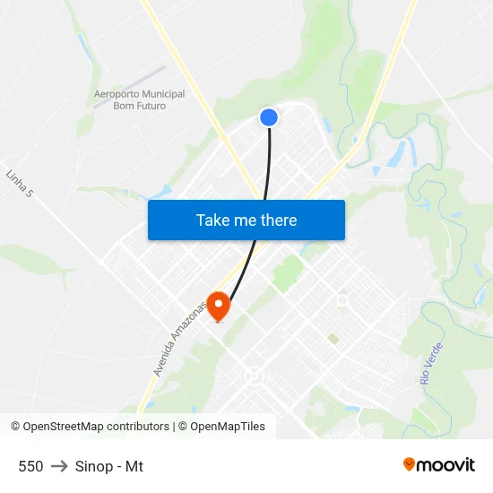 550 to Sinop - Mt map