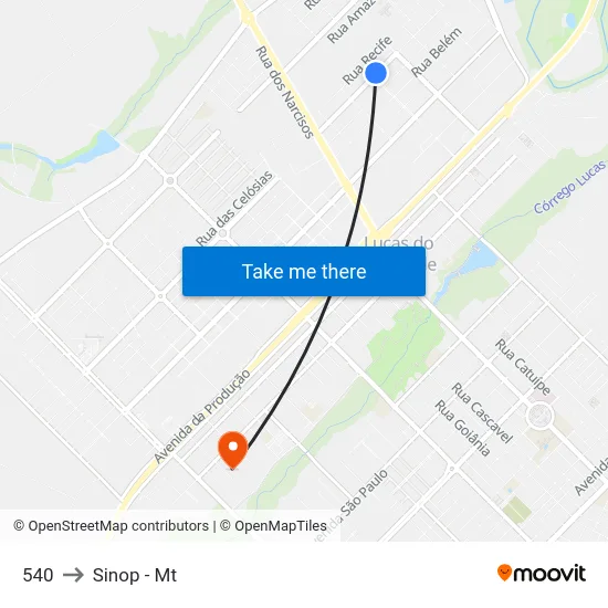 540 to Sinop - Mt map