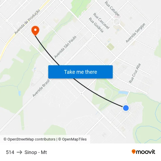 514 to Sinop - Mt map