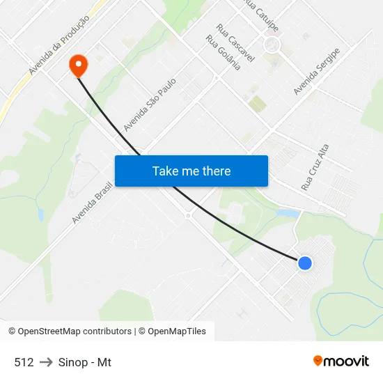 512 to Sinop - Mt map
