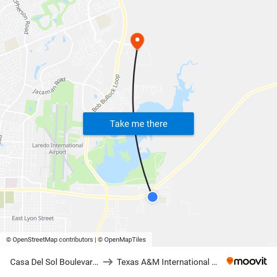 Casa Del Sol Boulevard, 6321 to Texas A&M International University map