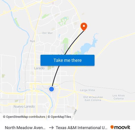North Meadow Avenue, 419 to Texas A&M International University map