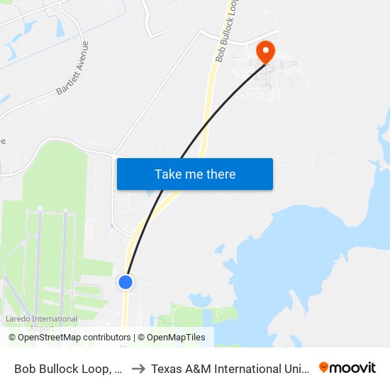 Bob Bullock Loop, 5822 to Texas A&M International University map