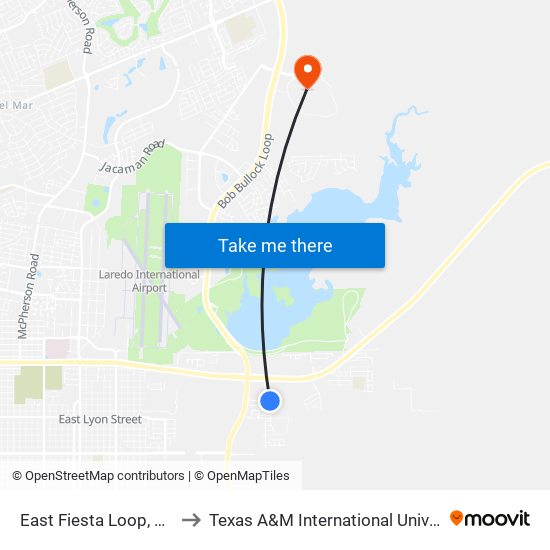 East Fiesta Loop, 3326 to Texas A&M International University map