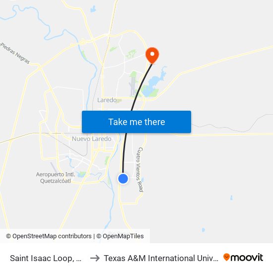 Saint Isaac Loop, 3010 to Texas A&M International University map