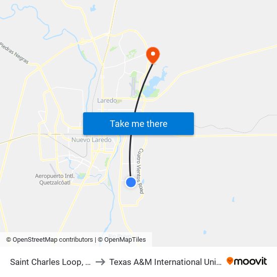 Saint Charles Loop, 5770 to Texas A&M International University map