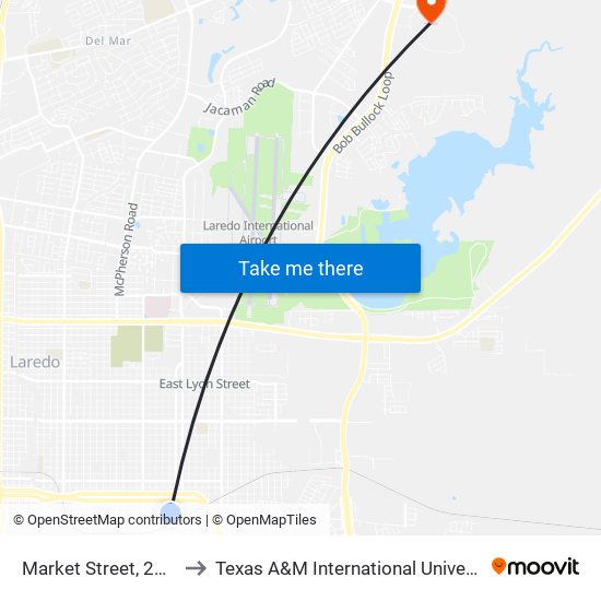 Market Street, 2003 to Texas A&M International University map