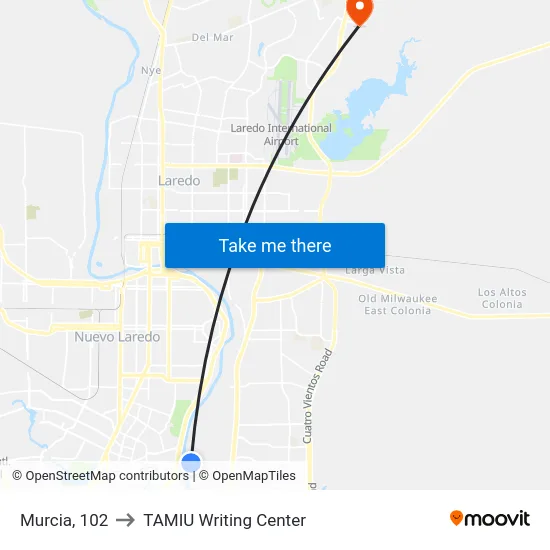Murcia, 102 to TAMIU Writing Center map