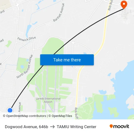 Dogwood Avenue, 646b to TAMIU Writing Center map