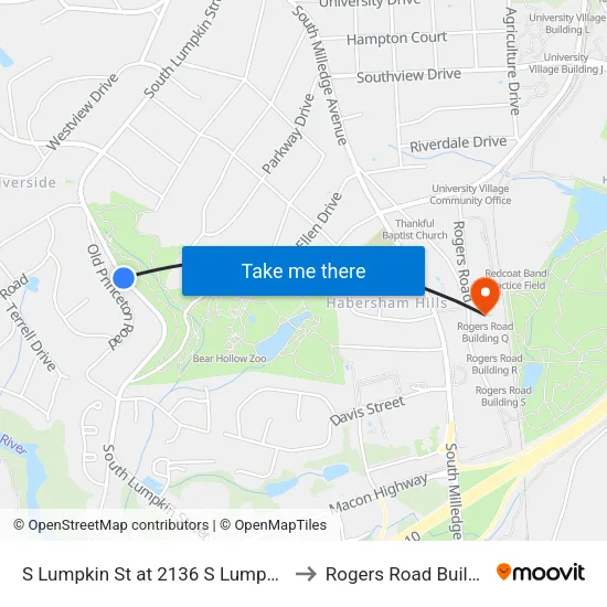 S Lumpkin St at 2136 S Lumpkin St Ob to Rogers Road Building Q map