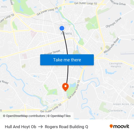 Hull And Hoyt Ob to Rogers Road Building Q map