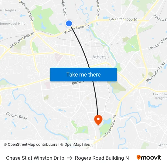 Chase St at Winston Dr Ib to Rogers Road Building N map