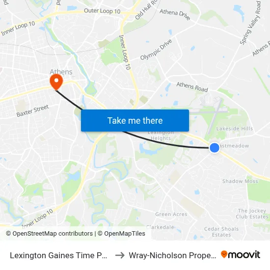 Lexington Gaines Time Point Only to Wray-Nicholson Property 240 map