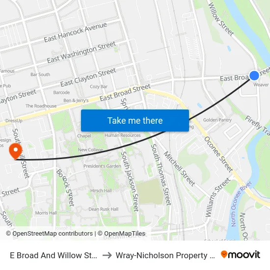 E Broad And Willow St Ob to Wray-Nicholson Property 240 map