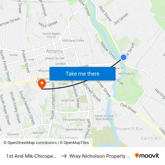 1st And Mlk-Chicopee Ib to Wray-Nicholson Property 240 map