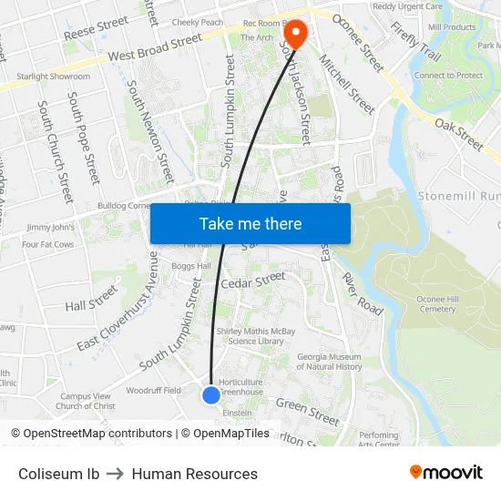 Coliseum Ib to Human Resources map