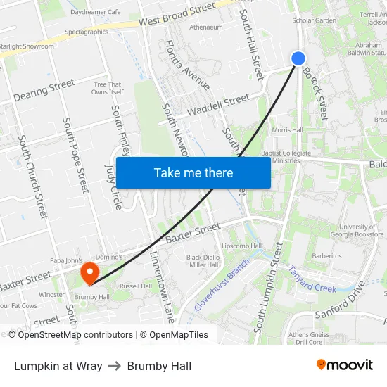 Lumpkin at Wray to Brumby Hall map