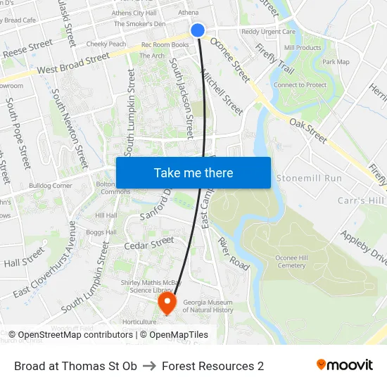 Broad at Thomas St Ob to Forest Resources 2 map