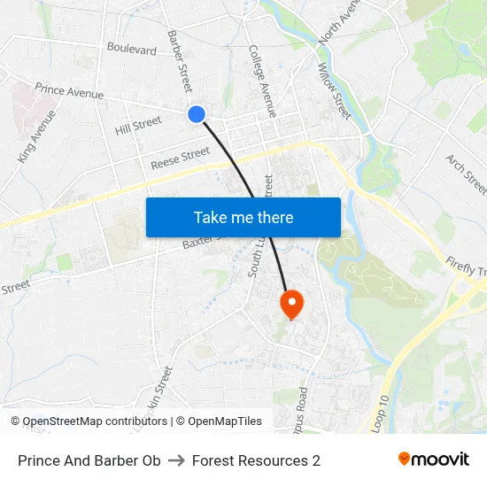 Prince And Barber Ob to Forest Resources 2 map