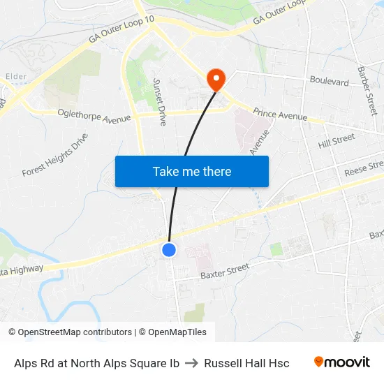 Alps Rd at North Alps Square Ib to Russell Hall Hsc map
