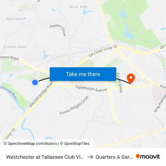 Westchester at Tallassee Club Villas Ib to Quarters A Garage map