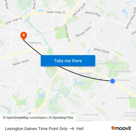 Lexington Gaines Time Point Only to Hell map