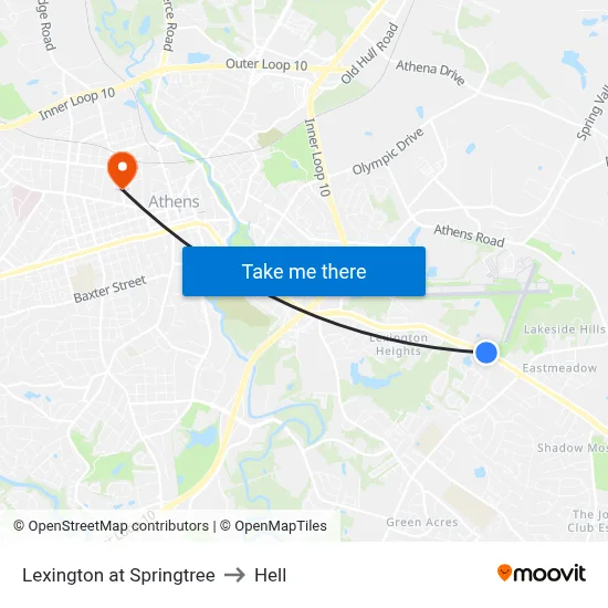 Lexington at Springtree to Hell map