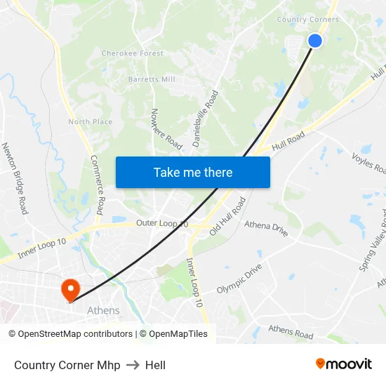 Country Corner Mhp to Hell map