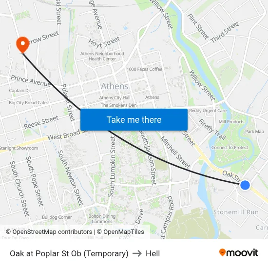 Oak at Poplar St Ob (Temporary) to Hell map