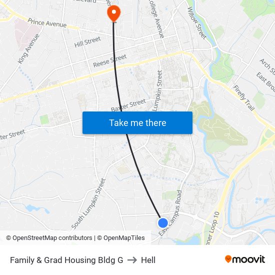 Family & Grad Housing Bldg G to Hell map