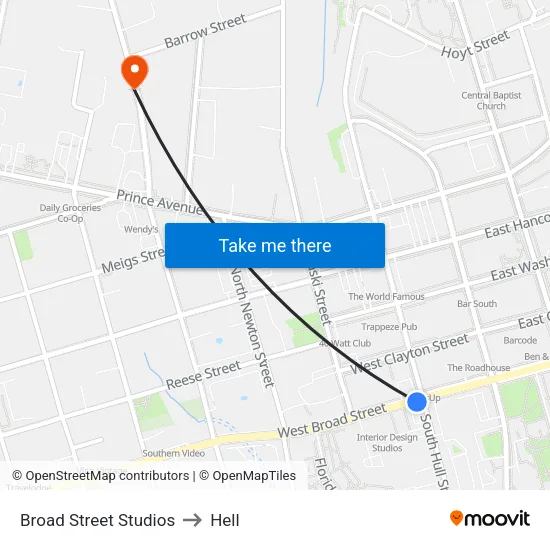 Broad Street Studios to Hell map