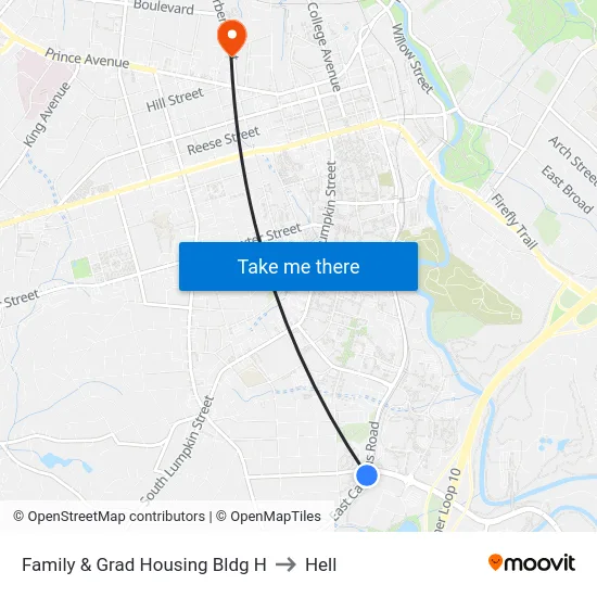 Family & Grad Housing Bldg H to Hell map