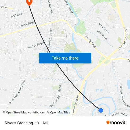 River's Crossing to Hell map