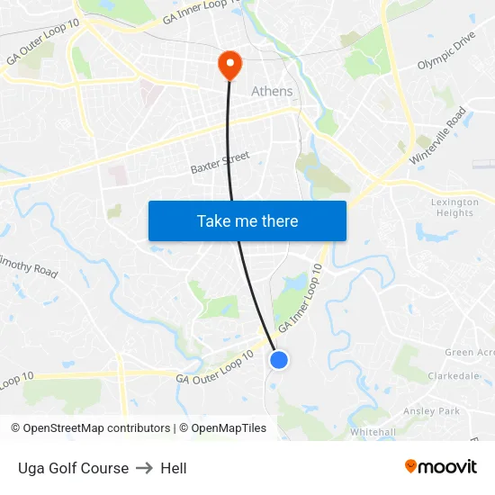 Uga Golf Course to Hell map