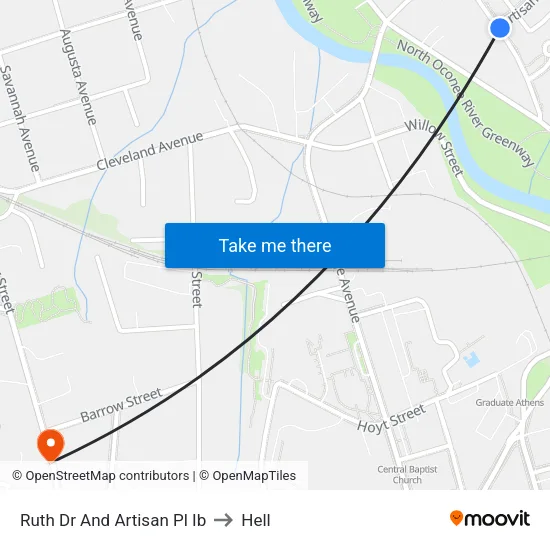 Ruth Dr And Artisan Pl Ib to Hell map