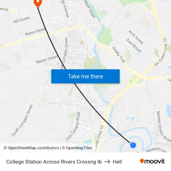 College Station Across Rivers Crossng Ib to Hell map